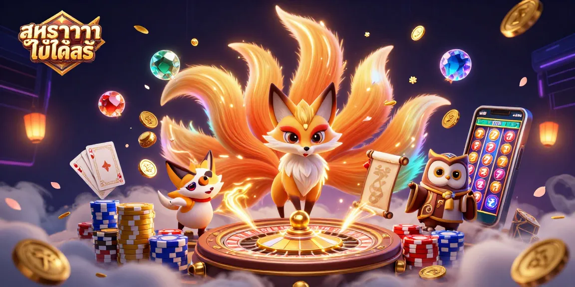 Win real money with สูตรบาคาร่าใช้ได้จริง in this vibrant 3D casino scene.