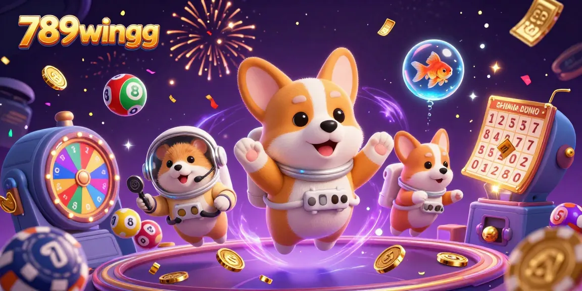 Experience the vibrant universe of 789wingg with playful casino elements and engaging characters.
