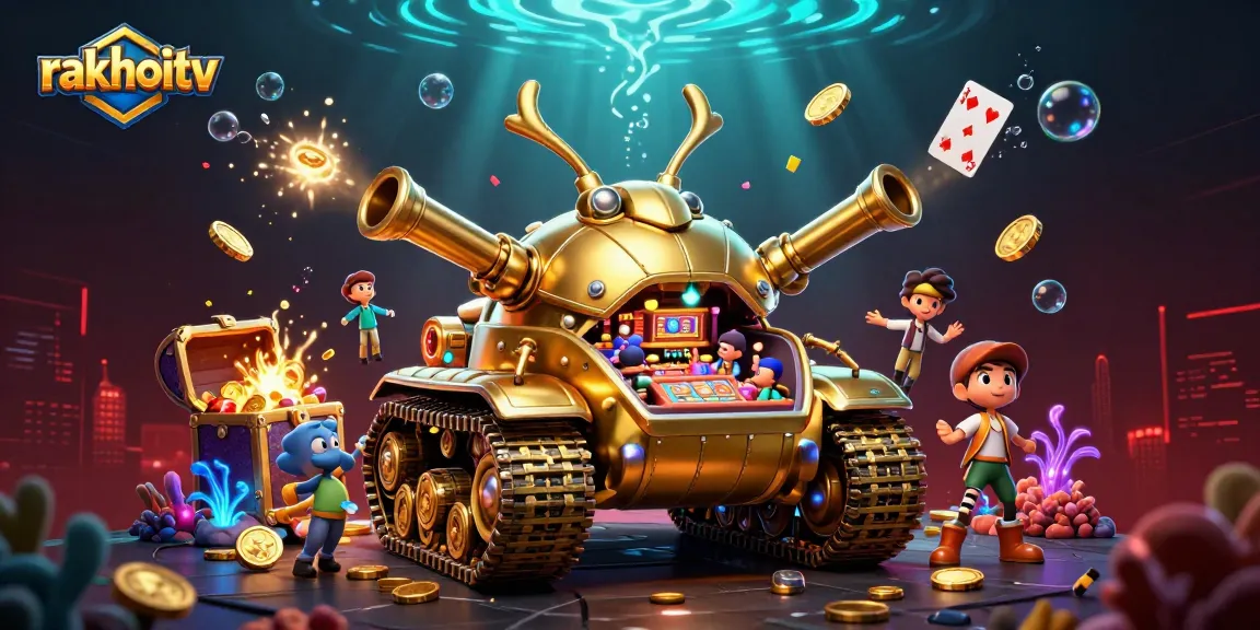 Experience RakhoiTV's vibrant gaming scene with a golden beetle tank casino bursting with excitement and treasures.