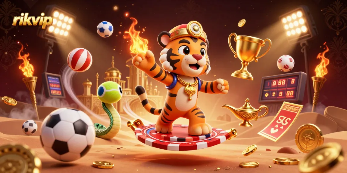 Engage in the exhilarating world of rikvip with our vibrant 3D casino scene showcasing thrilling sports betting.