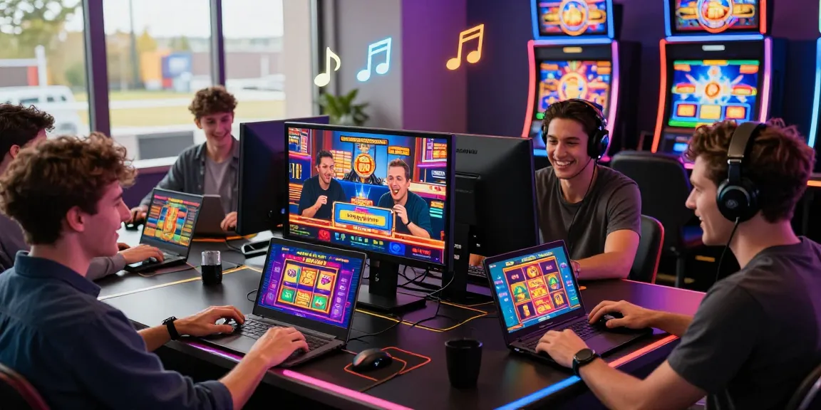 Interactive gaming experience at new casinos not on Gamstop with players enjoying diverse casino games and bonuses.