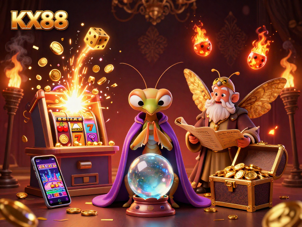 KX88 players enjoying immersive 3D slots jackpot with thrilling visuals, vibrant symbols, and rich detail.