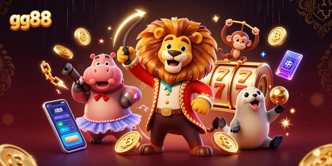 Spin big wins with gg88 at an enchanting online casino showcasing animated characters and vibrant slot games.
