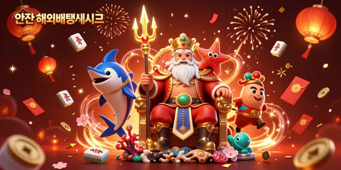 Experience the thrill of 안전 해외배팅사이트 with vibrant casino elements in a dynamic 3D scene.