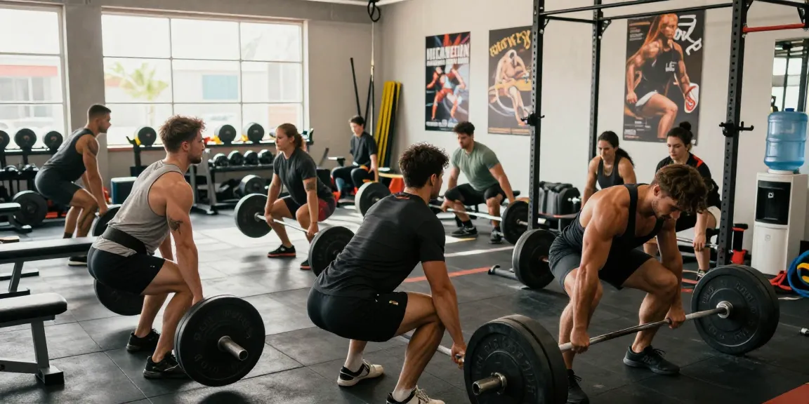 Kraftsportler, die im Anabolika Shop Deutschland trainieren, zeigen Kraftübungen in einer motivierenden Fitnessumgebung.