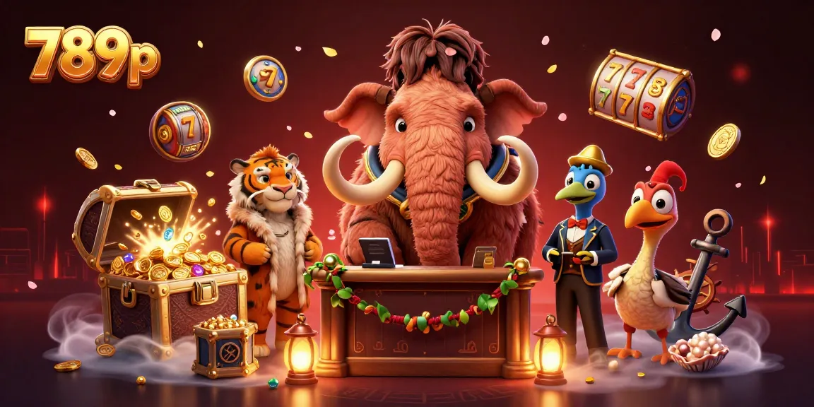 Experience the vibrant casino world of 789p with an illustration showcasing unique characters and thematic elements.