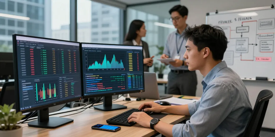 Recover lost crypto with a crypto recovery expert analyzing blockchain data in a modern office.