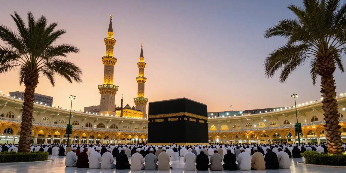 "Experience the profound spirituality of umroh ramadhan at Masjid Al-Haram during your travel adventure."