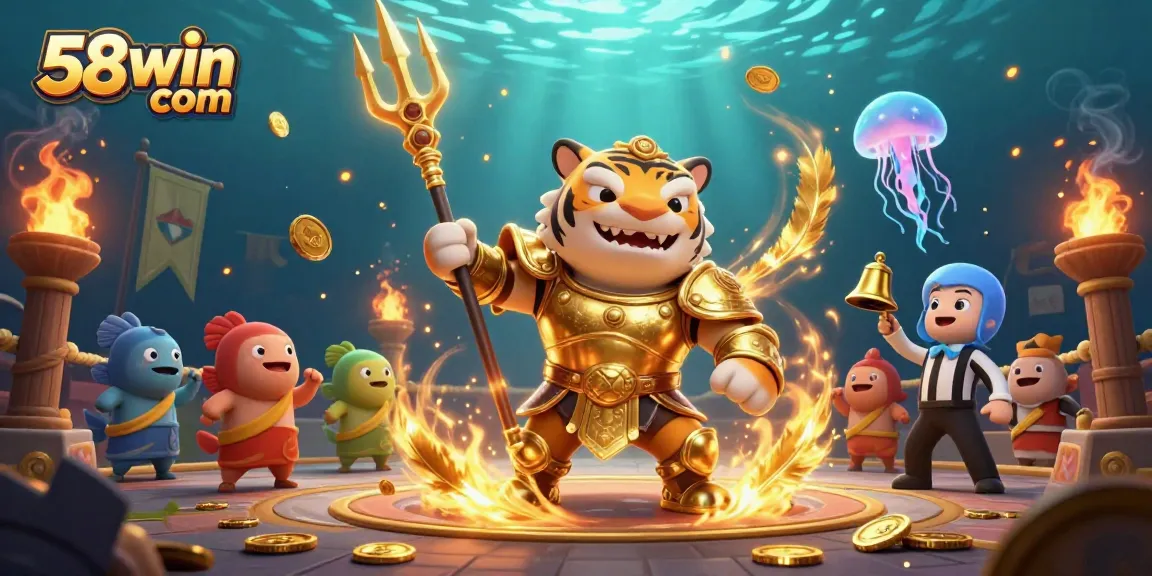 Bet on thrilling adventures at 58win com, exploring an underwater colosseum filled with excitement.