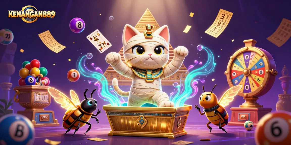 Win big with KENANGAN889 in a vibrant pyramid casino filled with dynamic gaming elements.