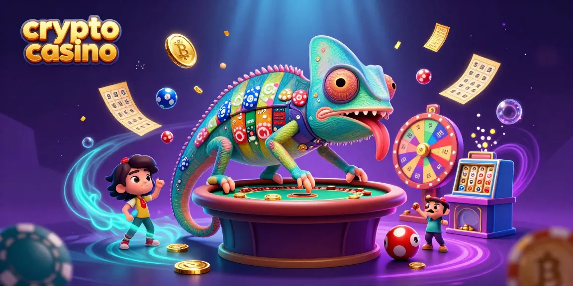Jouez au crypto casino avec des bonus attrayants et un caméléon interactif