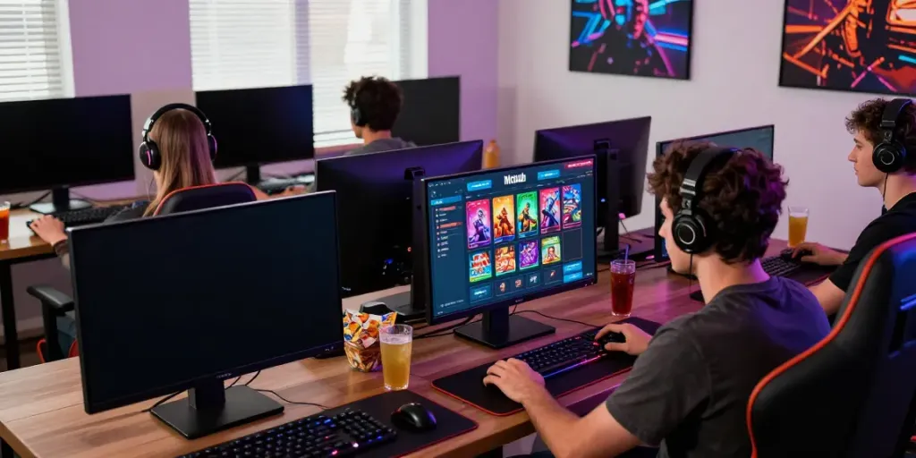 Hitclub online gaming scene with players engaged in thrilling gameplay.