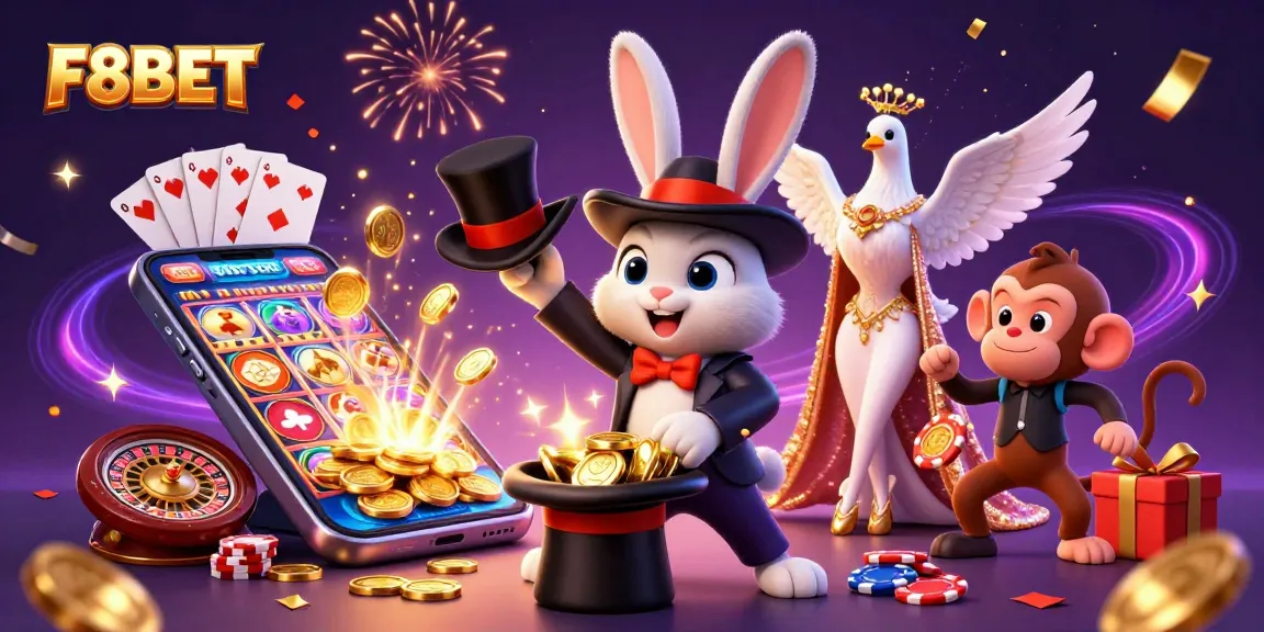 Experience the magic of F8BET as playful characters create golden opportunities and excitement!