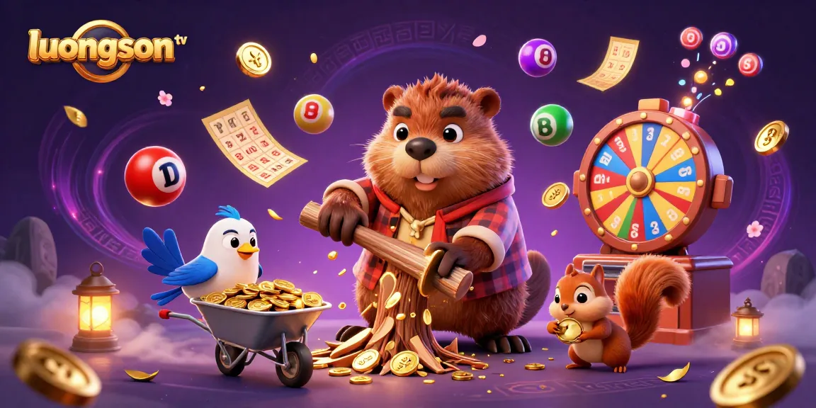 Experience thrilling gameplay with luongson tv's vibrant characters and dynamic elements in a colorful, casino-inspired scene.