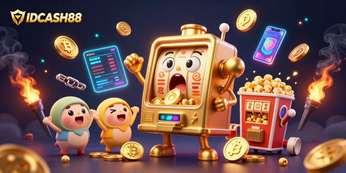 Experience thrilling jackpots with IDCASH88's golden slot machines amidst crypto excitement.