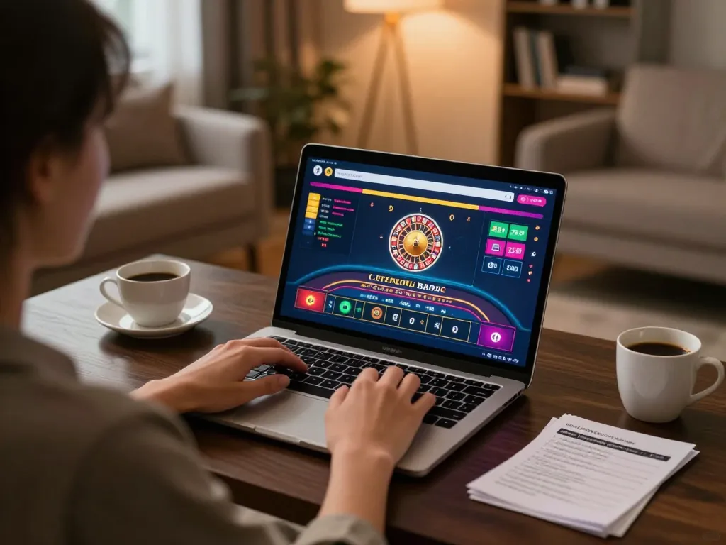Play HELLO88 online casino games with a user-friendly interface in a cozy home environment