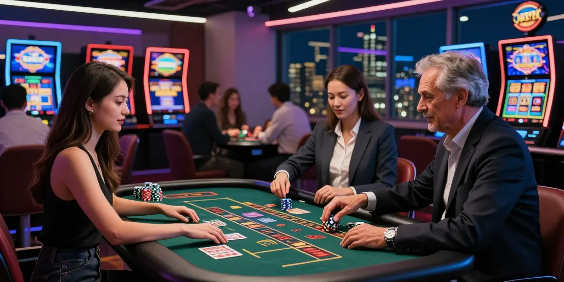 Engaging casino gaming scene illustrating players at modern credit card casinos, highlighting https://ibn.org.uk's reviews.
