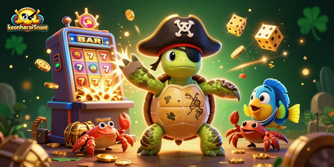Engage with keonhacai5nam's vibrant casino adventure featuring a treasure-filled scene.