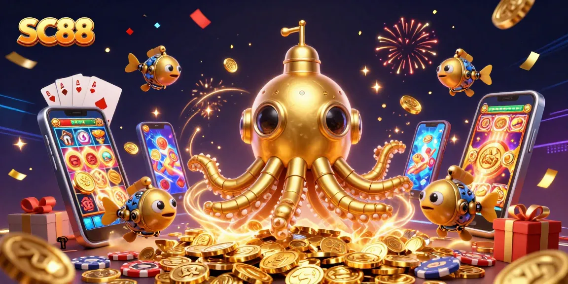 Engage with SC88 slot games featuring vibrant visuals of jackpots and golden coins for thrilling gaming