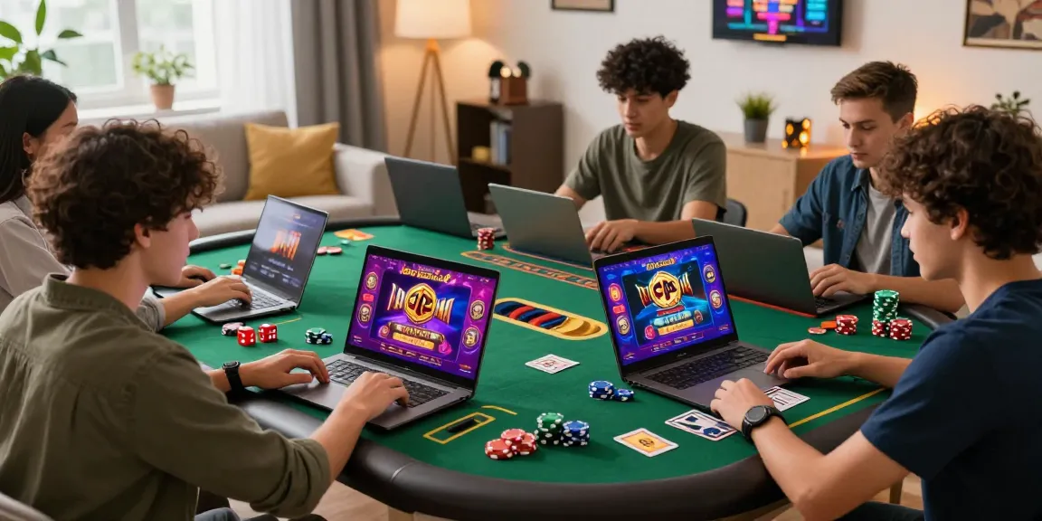 Players enjoying the 68gamebai platform in a lively gaming atmosphere.