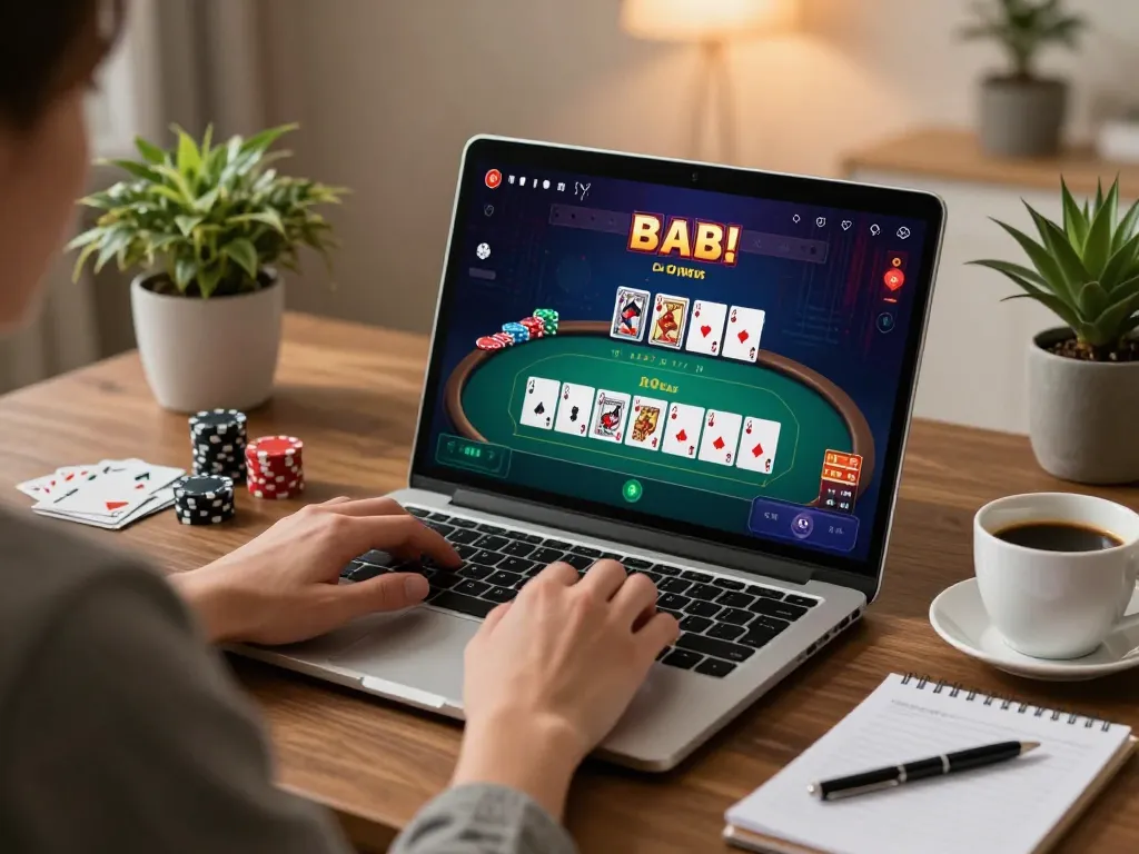 Engaging moment with user enjoying sun win poker online, showcasing strategy and excitement.
