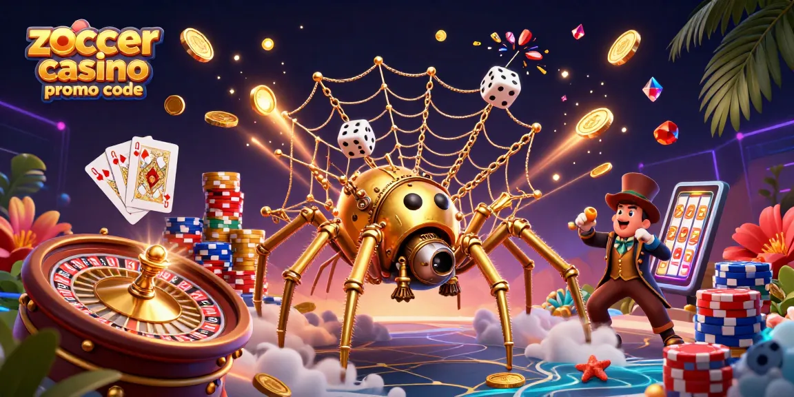 Win big with the Zoccer Casino promo code while playing a dynamic 3D gambling scene!