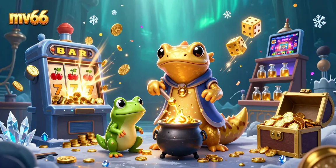 Experience the thrilling mv66 online casino with dynamic games, gold coins, and vibrant scenes.