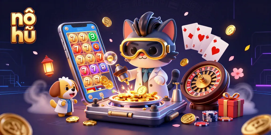 Engage with the thrilling nổ hũ experience in this vibrant casino scene filled with excitement.