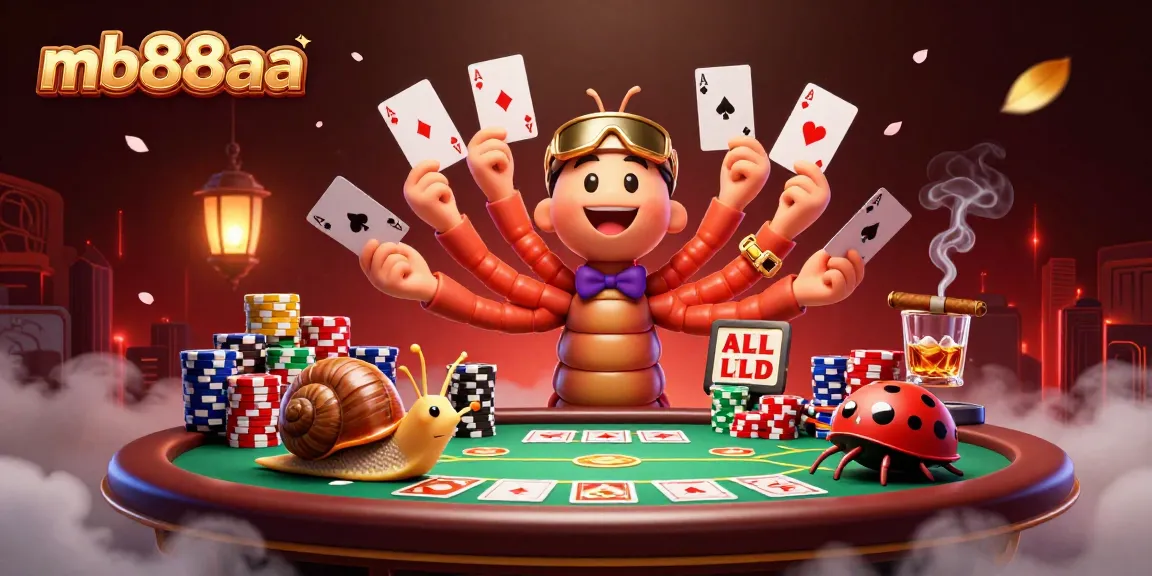 Play thrilling poker at mb88aa with vibrant characters and dynamic gameplay elements in a 3D casino.