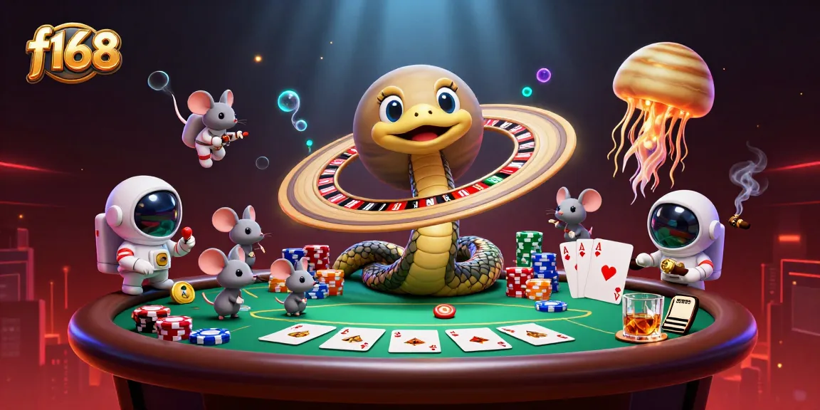 Experience thrilling bets in outer space with f168's vibrant casino adventure scene.