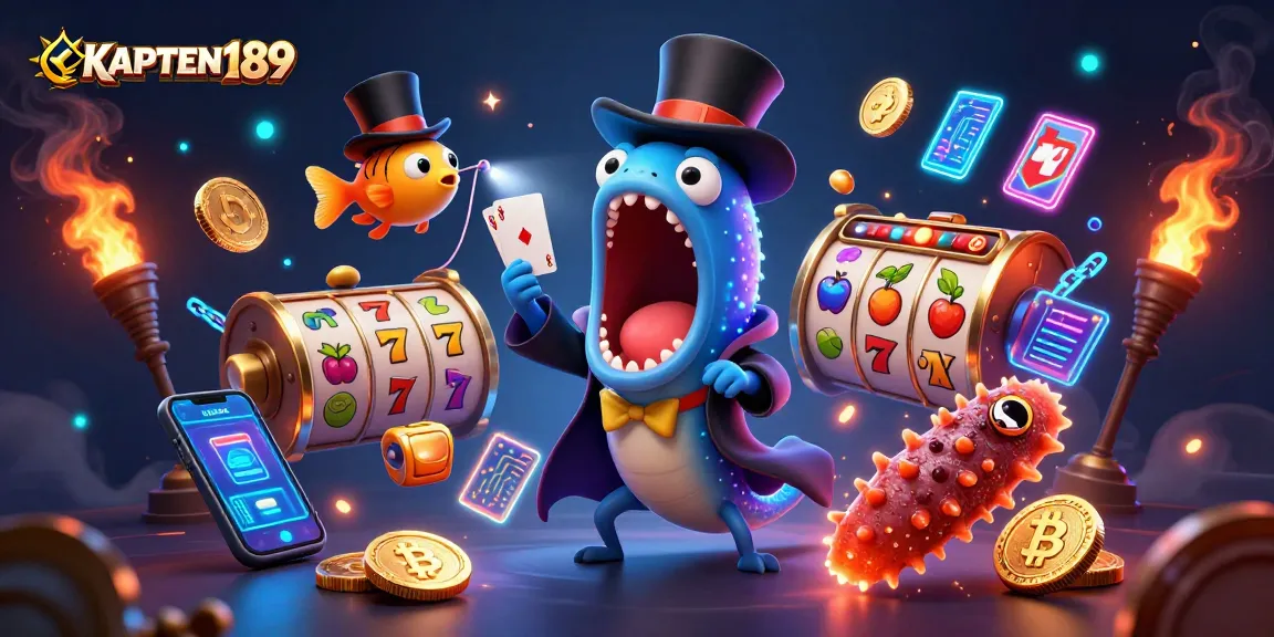 KAPTEN189 menghadirkan permainan slot dengan gaya 3D yang unik dan elemen menarik untuk taruhan