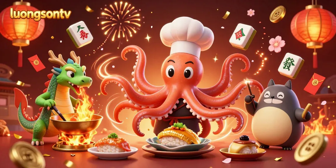 Experience thrilling action with luongsontv through vibrant gambling-themed 3D illustrations.