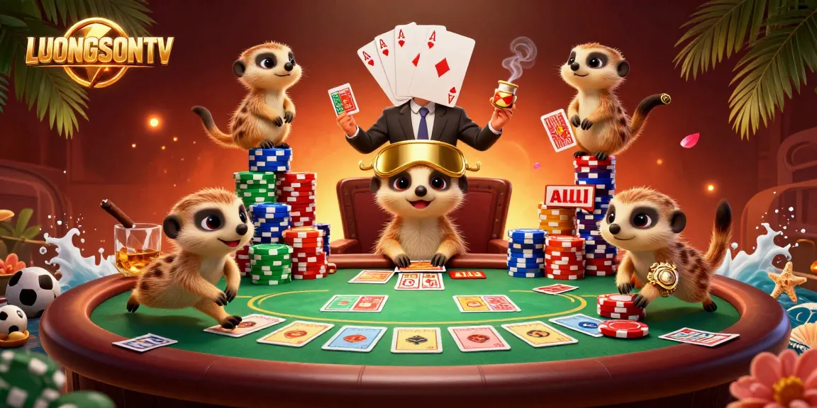 Experience thrilling sports betting action at LUONGSONTV with lively meerkats managing bets.