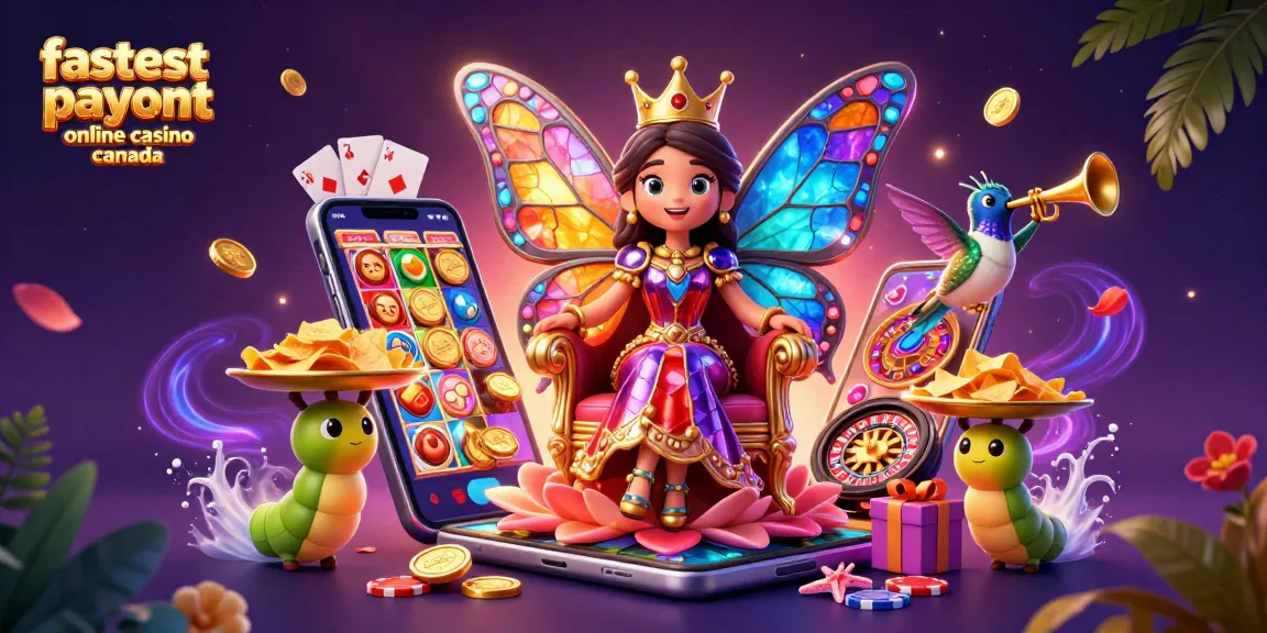 Experience the fastest payout online casino canada with vibrant characters and dynamic gambling elements.