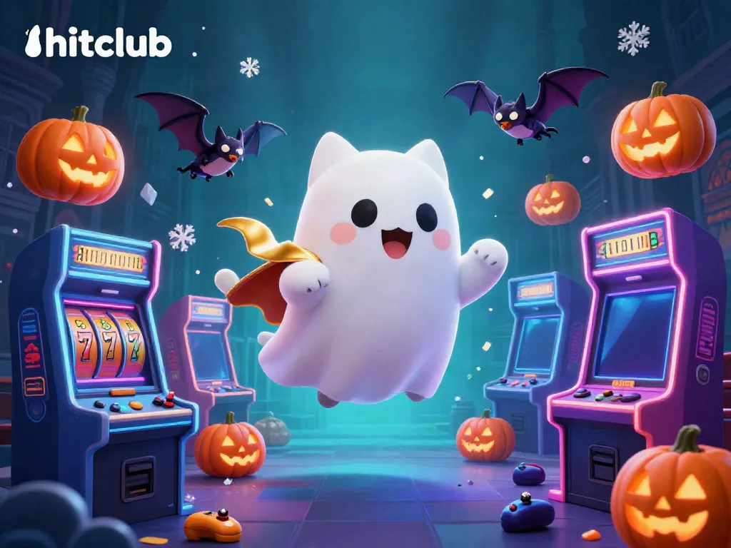Engage in thrilling rewards at hitclub’s vibrant casino scene filled with ghostly fun and arcade games.