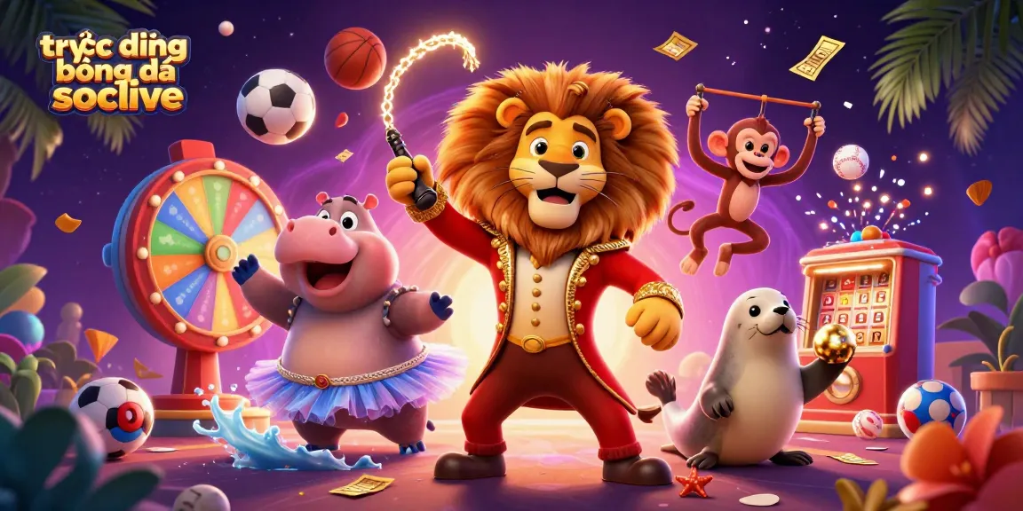 Experience thrilling trực tiếp bóng đá socolive with vibrant visuals and dynamic action in this celebratory casino scene.