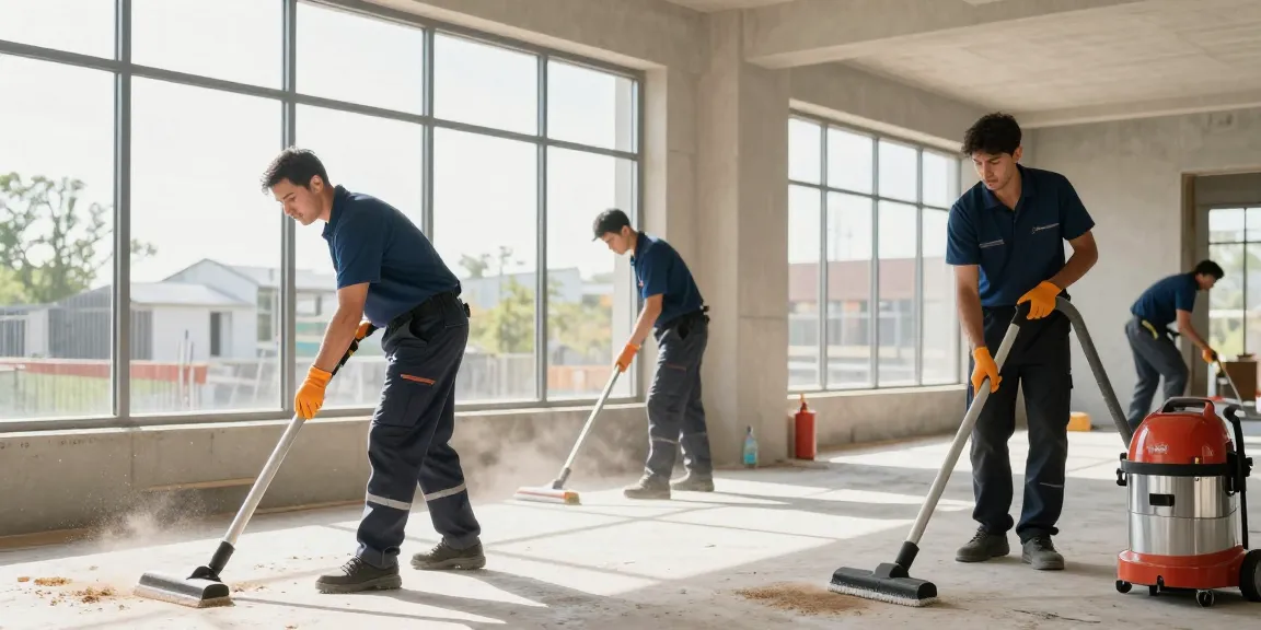 Professionelle Baureinigung in Dortmund mit umweltfreundlichen Reinigungsmitteln und geschulten Mitarbeitern.