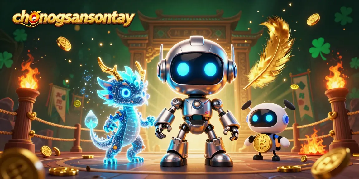 Join the action at chonongsansontay, featuring a thrilling 3D illustration of casino elements and characters.