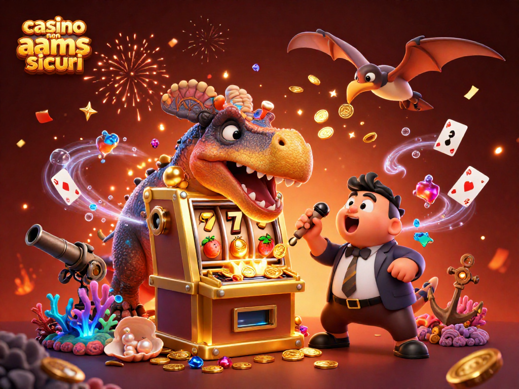 Vincere alle slot in casinò non AAMS sicuri con dinosauri festosi e ricchezze sottomarine.