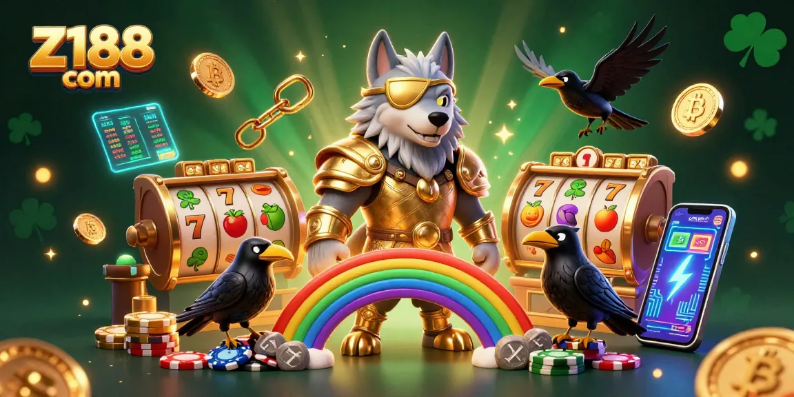Spin the slots and win with excitement at z188 com, highlighted by an engaging 3D illustration.