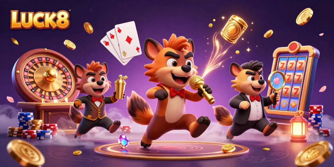 Join LUCK8's hyena comedy casino with fun jokes, vibrant games, and exciting betting!