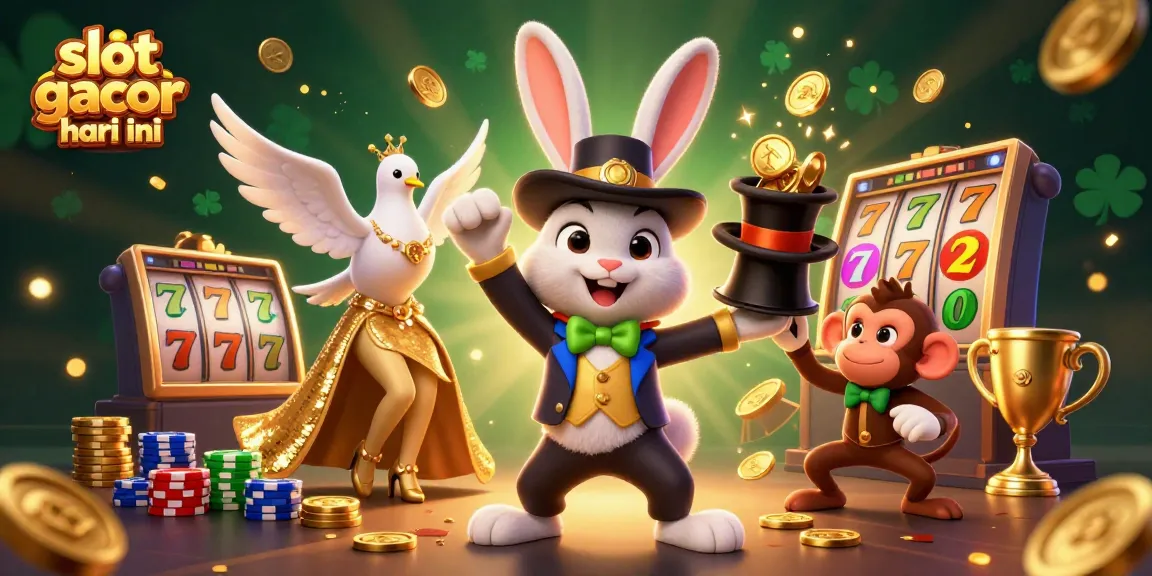 Spin and win with slot gacor hari ini in this dynamic casino scene with animated characters.