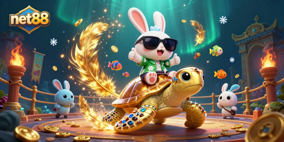 Join net88 for an exciting adventure in the casino world with playful characters and vibrant game elements.
