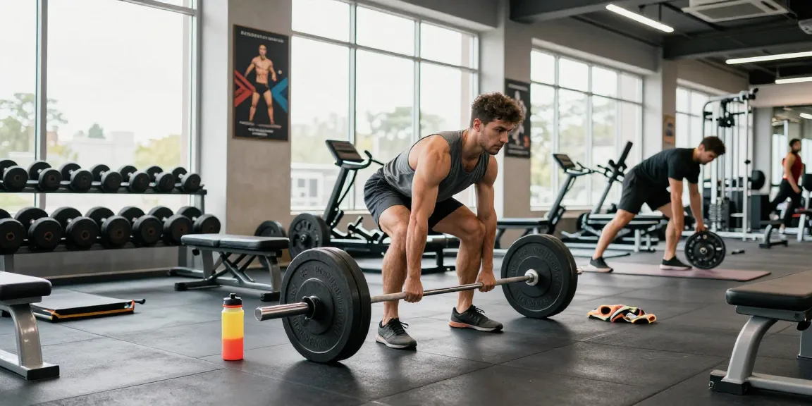 Anabolika Shop gym scene with athletes training hard for muscle growth, showcasing fitness equipment and energy in a modern environment.